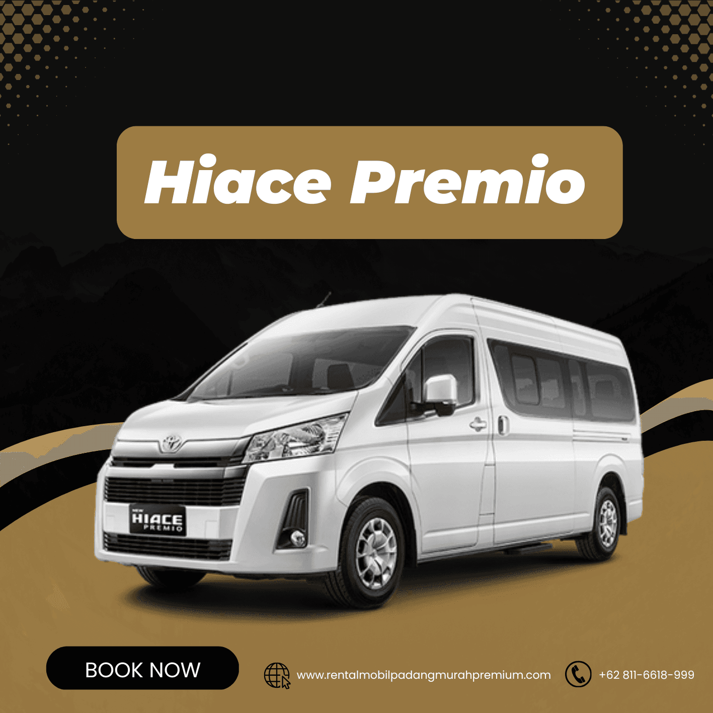 Sewa Hiace Premio di Padang